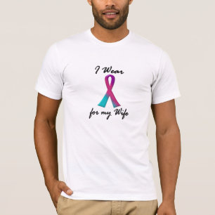 I Wear Thyroid Ribbon For My Wife 1 T-Shirt