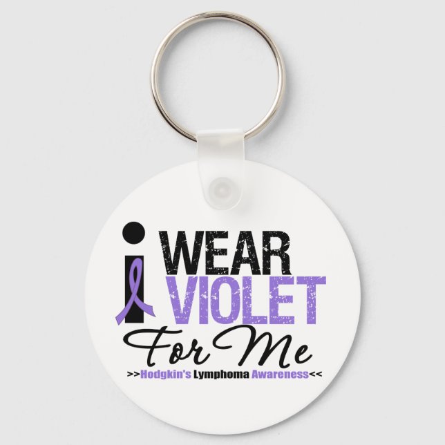 I Wear Violet For Me Key Ring (Front)