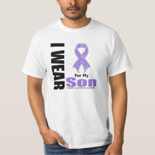 I Wear Violet Ribbon For My Son Hodgkins Disease T-Shirt