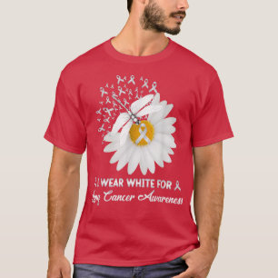 I Wear White For My Family Member Lung Cancer Awar T-Shirt