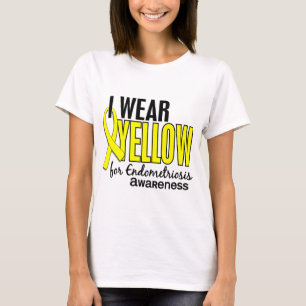 I Wear Yellow For Awareness 10 Endometriosis T-Shirt