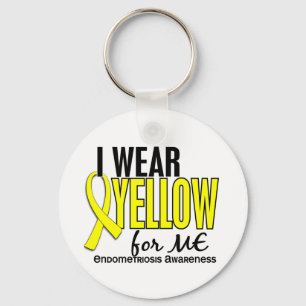 I Wear Yellow For Me 10 Endometriosis Key Ring