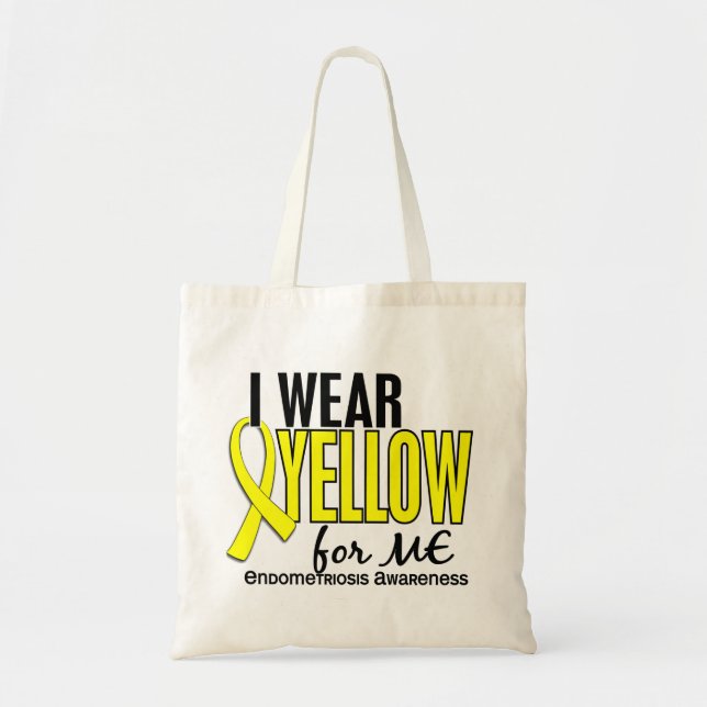 I Wear Yellow For Me 10 Endometriosis Tote Bag (Front)