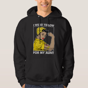I Wear Yellow For My Aunt  Endometriosis Awareness Hoodie