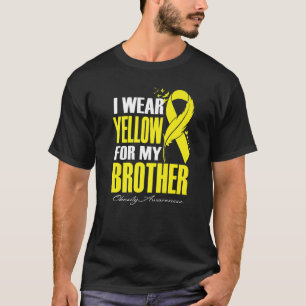 I Wear Yellow For My Brother Obesity Awareness Fea T-Shirt