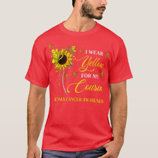 I Wear Yellow For My Cousin Sarcoma Cancer Awarene T-Shirt