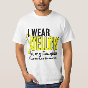 I Wear Yellow For My Daughter 10 Endometriosis T-Shirt