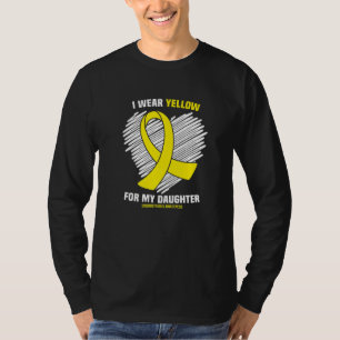 I Wear Yellow For My Daughter Endometriosis Awaren T-Shirt