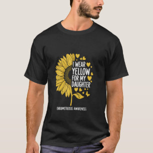 I Wear Yellow For My Daughter Endometriosis Awaren T-Shirt