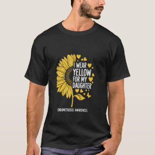 I Wear Yellow For My Daughter Endometriosis Awaren T-Shirt
