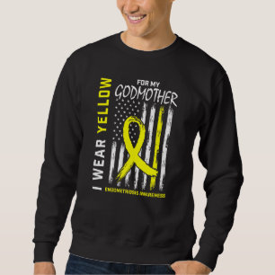 I Wear Yellow For My Godmother Endometriosis Aware Sweatshirt