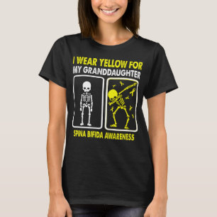 I Wear Yellow For My Granddaughter SPINA BIFIDA  T-Shirt