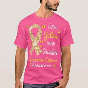 I Wear Yellow For My Grandma Sarcoma Cancer Awaren T-Shirt