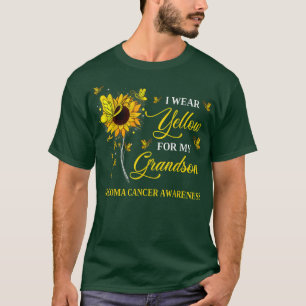 I Wear Yellow For My Grandson Sarcoma Cancer Aware T-Shirt
