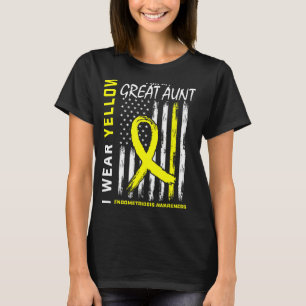 I Wear Yellow For My Great Aunt Endometriosis Awar T-Shirt