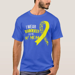 I Wear Yellow For My Mum Sarcoma Cancer Awareness  T-Shirt