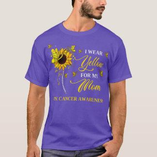 I Wear Yellow For My Nephew Bone Cancer Awareness  T-Shirt
