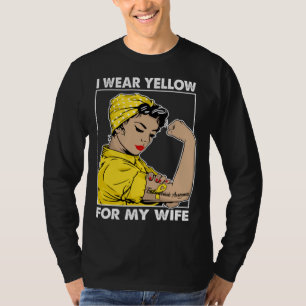 I Wear Yellow For My Wife Endometriosis Awareness T-Shirt