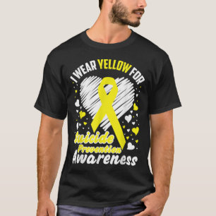 I Wear Yellow For Suicide Prevention Awareness Shi T-Shirt