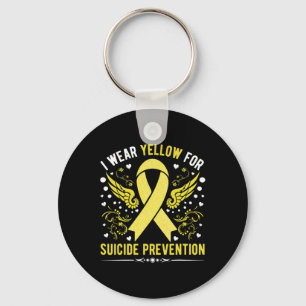 I Wear Yellow For Suicide Prevention Awareness Sup Key Ring