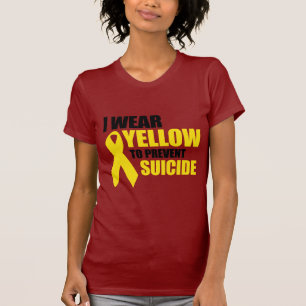 I wear yellow to prevent suicide T-Shirt