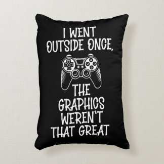 I Went Outside - Funny Gamer Decorative Cushion