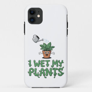 I Wet My Plants - Funny Gardening Design Case-Mate iPhone Case