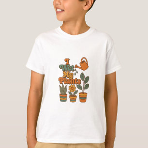 I Wet My Plants – Retro 70s Stripes T-Shirt