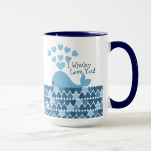 I Whaley Love You! Blue Mug
