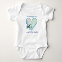 I will alway be your little turtle - baby bodysuit
