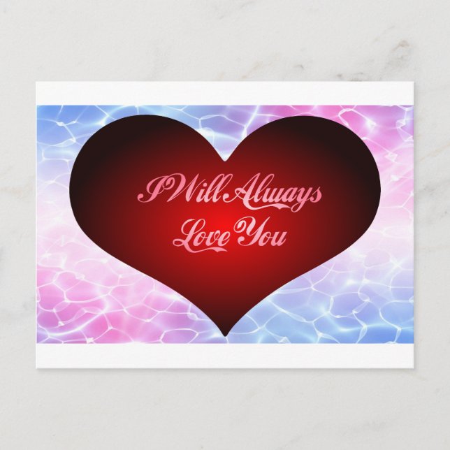 I Will Always Love You Postcard (Front)
