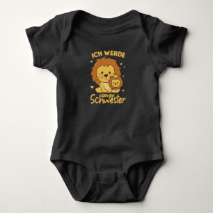 I Will Be Big Sister 2022 For Siblings Baby Bodysuit