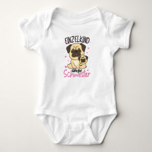 I Will Be Big Sister 2022 For Siblings Baby Bodysuit