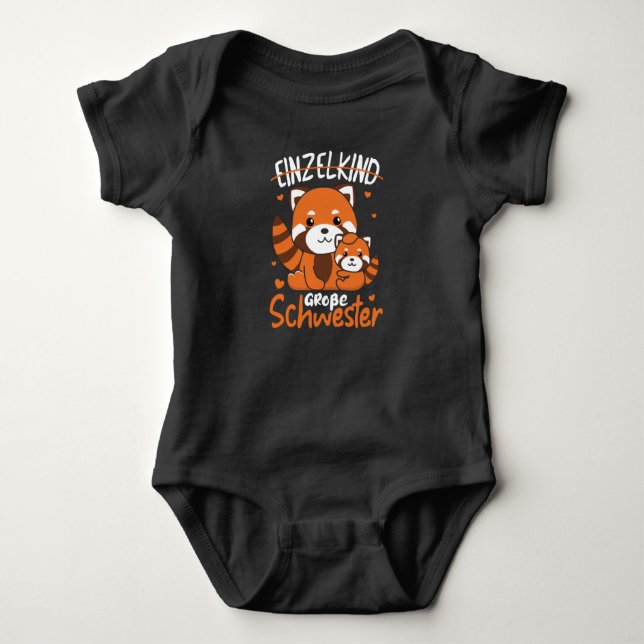 I Will Be Big Sister 2022 For Siblings Baby Bodysuit (Front)
