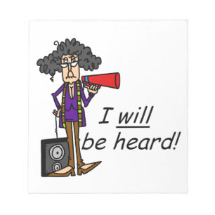 I WILL Be Heard Notepad