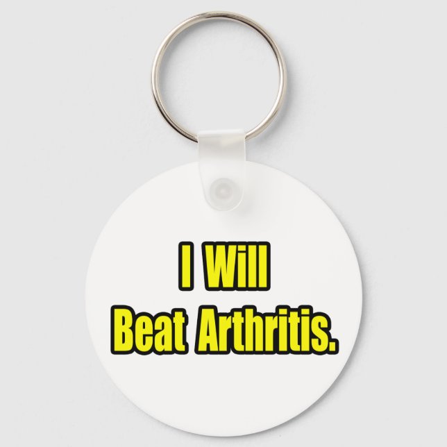 I Will Beat Arthritis Key Ring (Front)