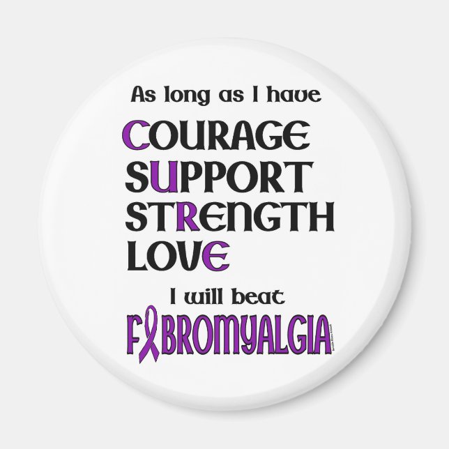 I will beat Fibro Magnet (Front)