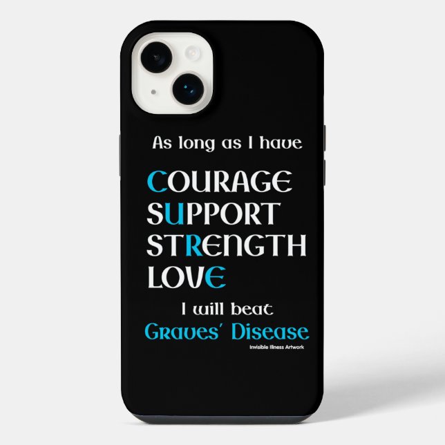 I Will Beat...Graves' iPhone Case (Back)