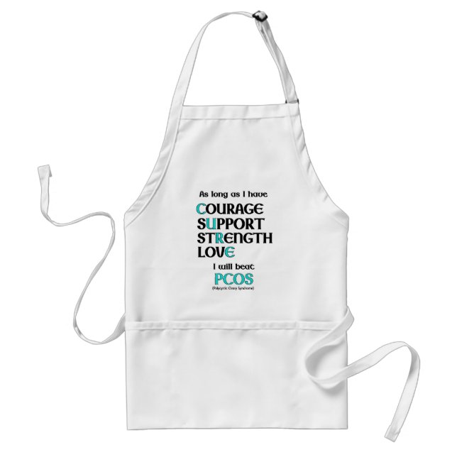 I will beat PCOS Standard Apron (Front)