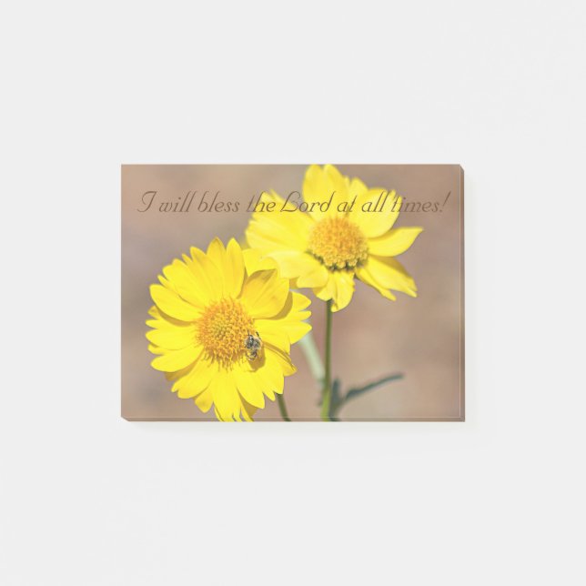 I will Bless The Lord At All Times Post-it Notes (Front)