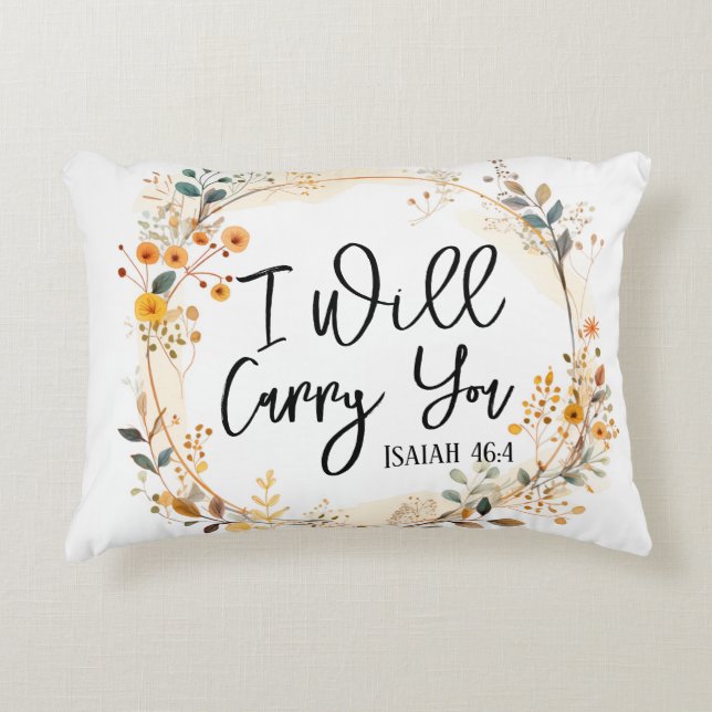 I Will Carry You  Decorative Cushion (Front)