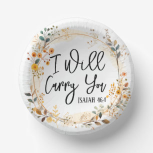 I Will Carry You Mug Paper Plate