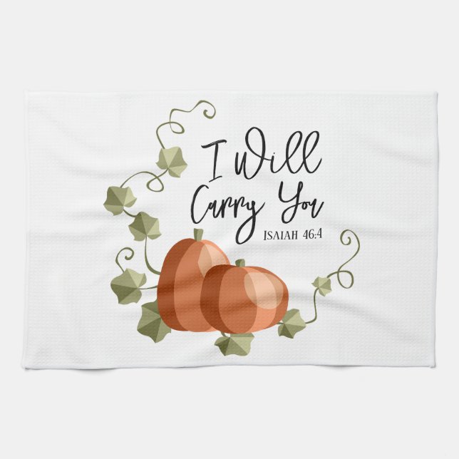 I Will Carry You  Tea Towel (Horizontal)