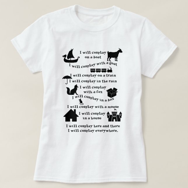 I will Cosplay T shirt (Design Front)