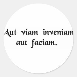 I will either find a way or make one classic round sticker
