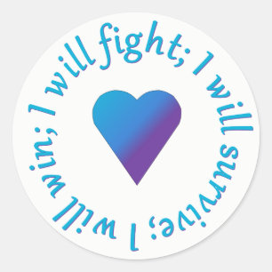 I WIll Fight Suicide Awareness Stickers