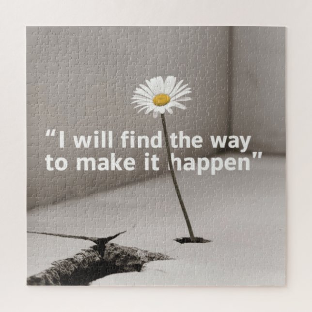 I will find the way to make it happen jigsaw puzzle (Vertical)
