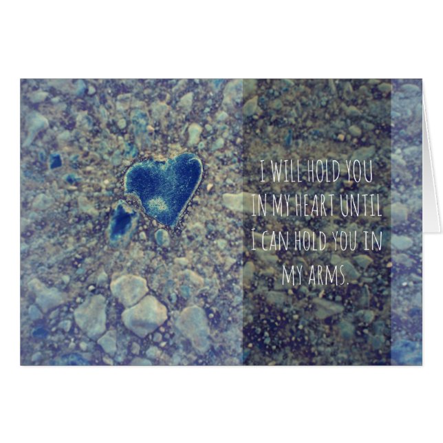I Will Hold You In My Heart Card (Front Horizontal)