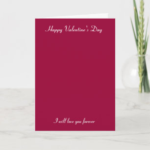 I will love you forever holiday card