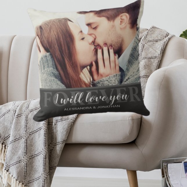 I Will Love You Forever Romantic Couple Cushion (Creator Uploaded)